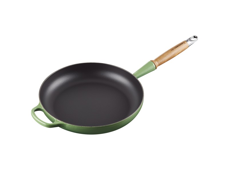Фото Alt Сковорода с деревянной ручкой 28 см Signature, Зелёный бамбук, LE CREUSET, 20258284080422, чугун