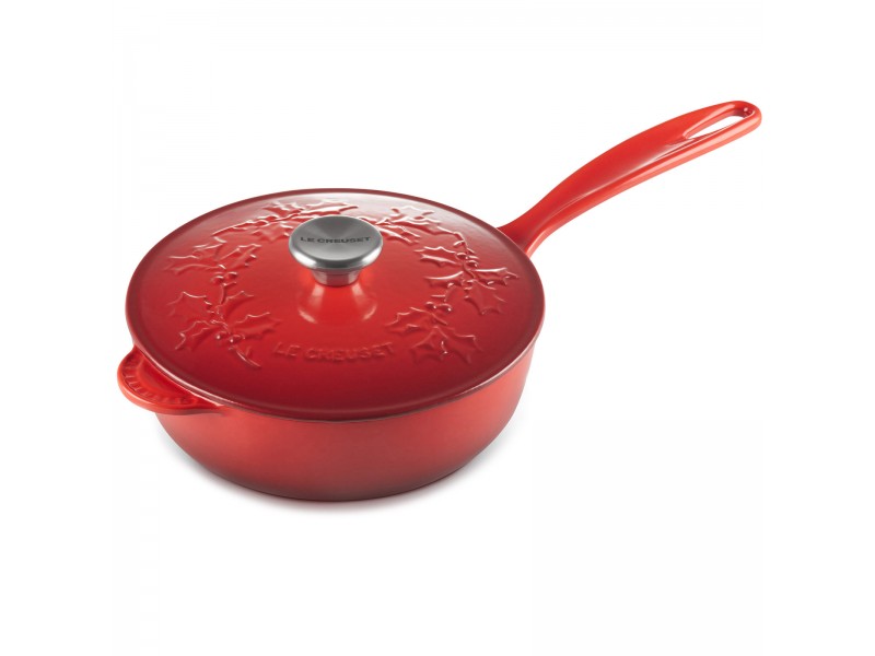 Фото Alt Сотейник 21 см Holly Вишня, стальная ручка на крышке, Le Creuset, 21993210602460, Чугун