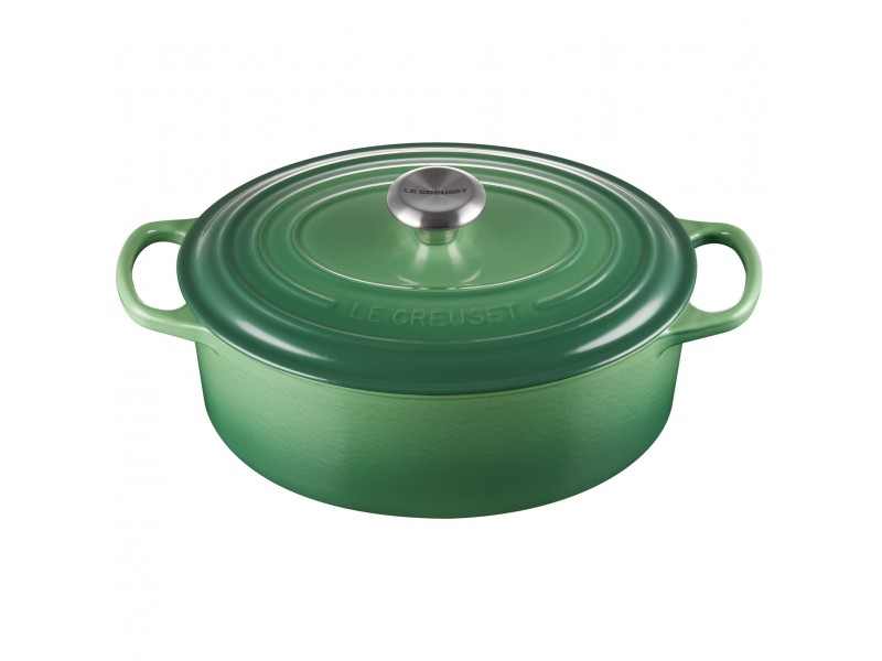 Фото Title Утятница 29 см, Зелёный бамбук, стальная ручка, LE CREUSET, 21178294082430, чугун Фото Alt Утятница 29 см, Зелёный бамбук, стальная ручка, LE CREUSET, 21178294082430, чугун