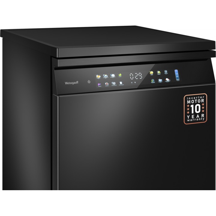 Фото Title Посудомоечная машина с авто-открыванием и инвертором Weissgauff DW 6138 Touch Inverter Autoopen Black - 25 Фото Alt Посудомоечная машина с авто-открыванием и инвертором Weissgauff DW 6138 Touch Inverter Autoopen Black - 25