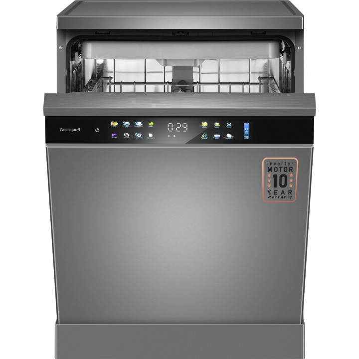 Фото Title Посудомоечная машина с авто-открыванием и инвертором Weissgauff DW 6138 Touch Inverter Autoopen Inox - 18 Фото Alt Посудомоечная машина с авто-открыванием и инвертором Weissgauff DW 6138 Touch Inverter Autoopen Inox - 18