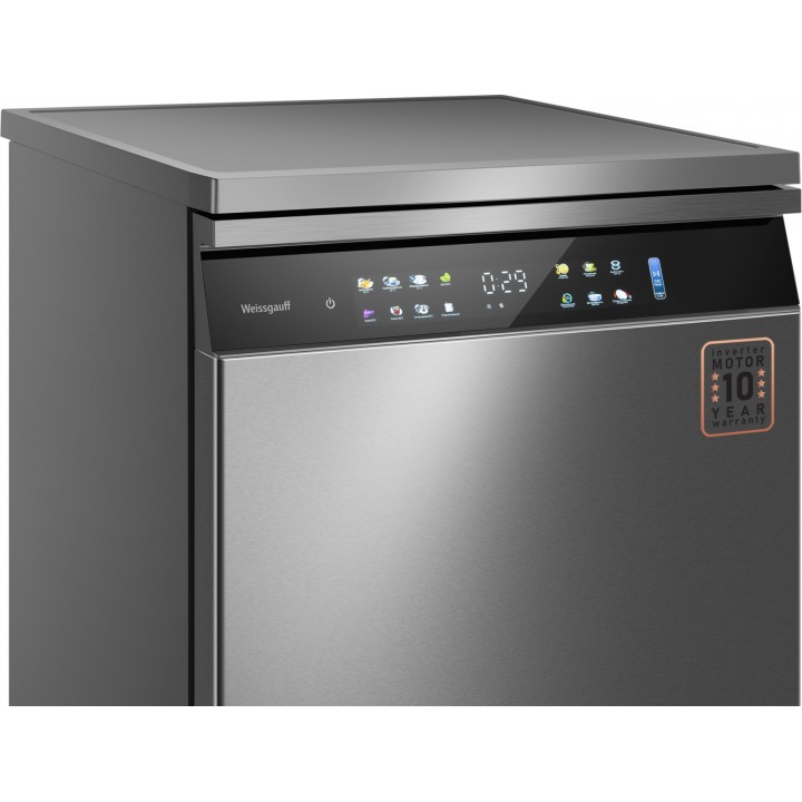 Фото Title Посудомоечная машина с авто-открыванием и инвертором Weissgauff DW 6138 Touch Inverter Autoopen Inox - 25 Фото Alt Посудомоечная машина с авто-открыванием и инвертором Weissgauff DW 6138 Touch Inverter Autoopen Inox - 25