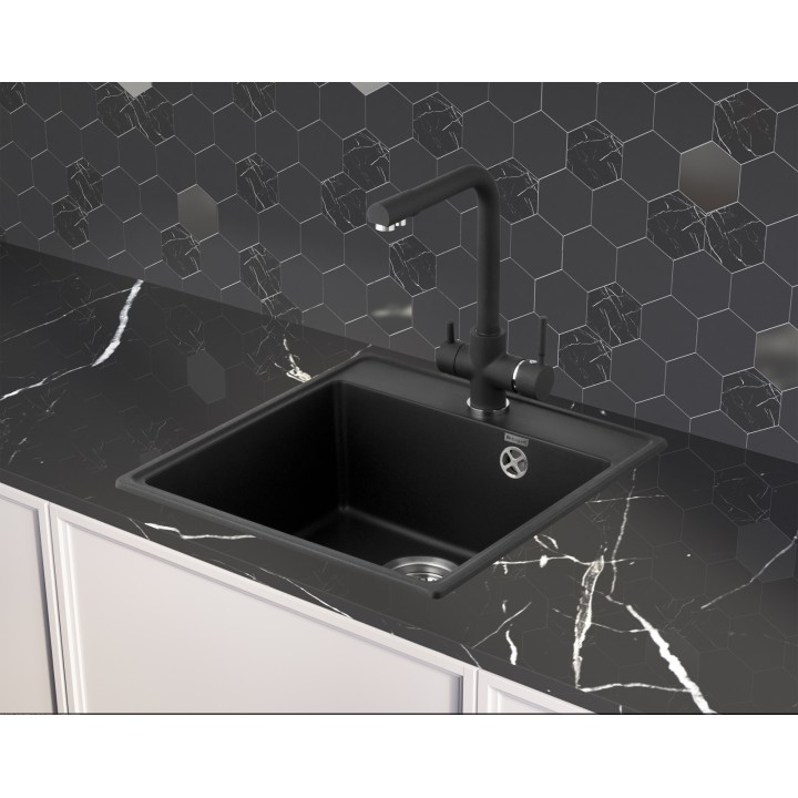 Фото Title Смеситель Weissgauff WG 01607 Deep Black - 1 Фото Alt Смеситель Weissgauff WG 01607 Deep Black - 1