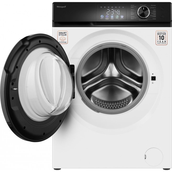 Фото Title Cтиральная машина с инвертором и паром Weissgauff WM 45126 Inverter Steam Color Touch - 15 Фото Alt Cтиральная машина с инвертором и паром Weissgauff WM 45126 Inverter Steam Color Touch - 15