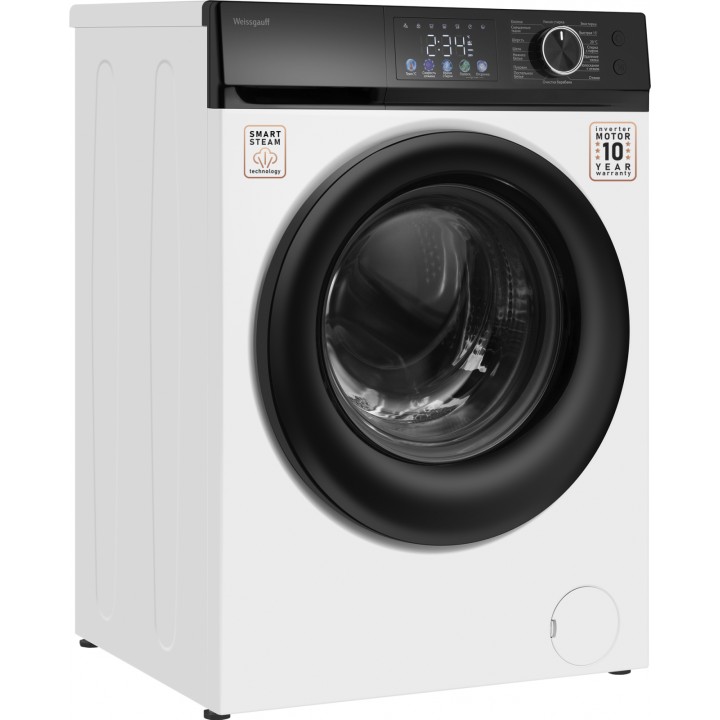 Фото Title Cтиральная машина с инвертором и паром Weissgauff WM 45126 Inverter Steam Color Touch - 16 Фото Alt Cтиральная машина с инвертором и паром Weissgauff WM 45126 Inverter Steam Color Touch - 16