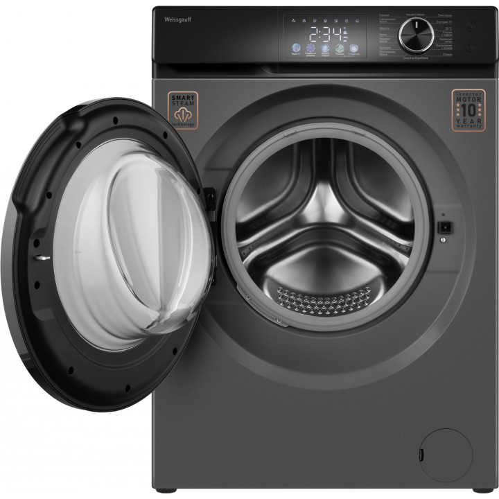 Фото Title Cтиральная машина с инвертором и паром Weissgauff WM 45127 Inverter Steam Color Touch Grey - 15 Фото Alt Cтиральная машина с инвертором и паром Weissgauff WM 45127 Inverter Steam Color Touch Grey - 15