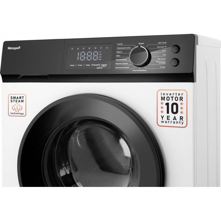 Фото Alt Cтиральная машина с инвертором и паром Weissgauff  WM 45127 Inverter Steam Touch - 14