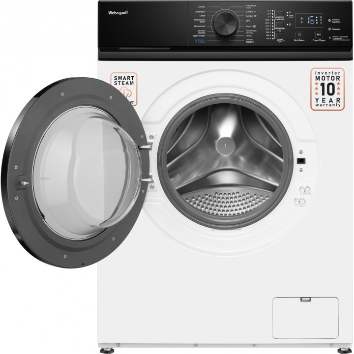 Фото Alt Cтиральная машина с инвертором и паром Weissgauff  WM 4527 DC Inverter Steam - 10
