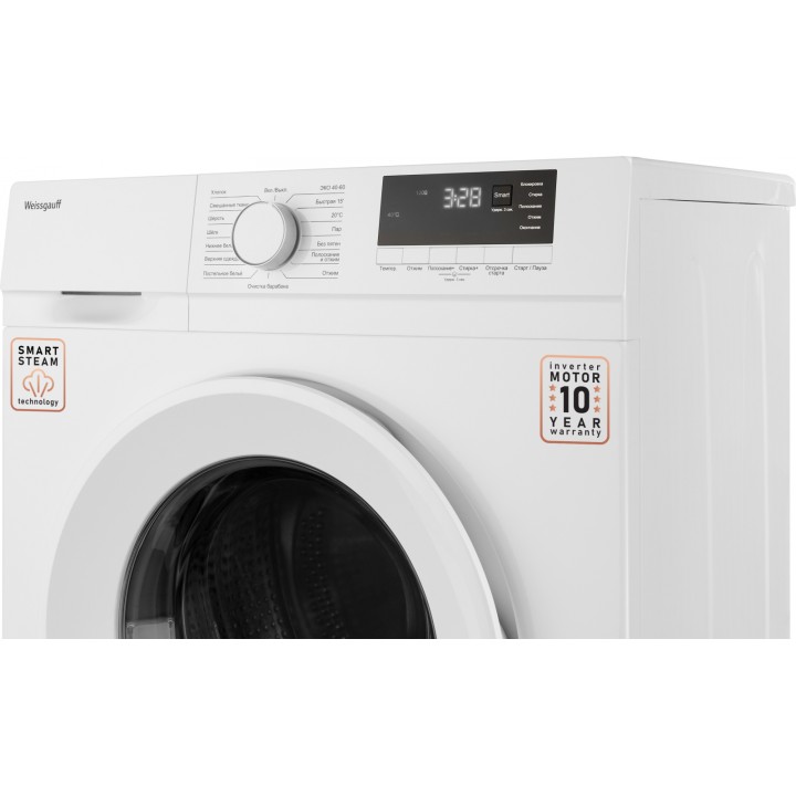 Фото Alt Cтиральная машина с инвертором и паром Weissgauff  WM 46127 DC Inverter Steam - 14