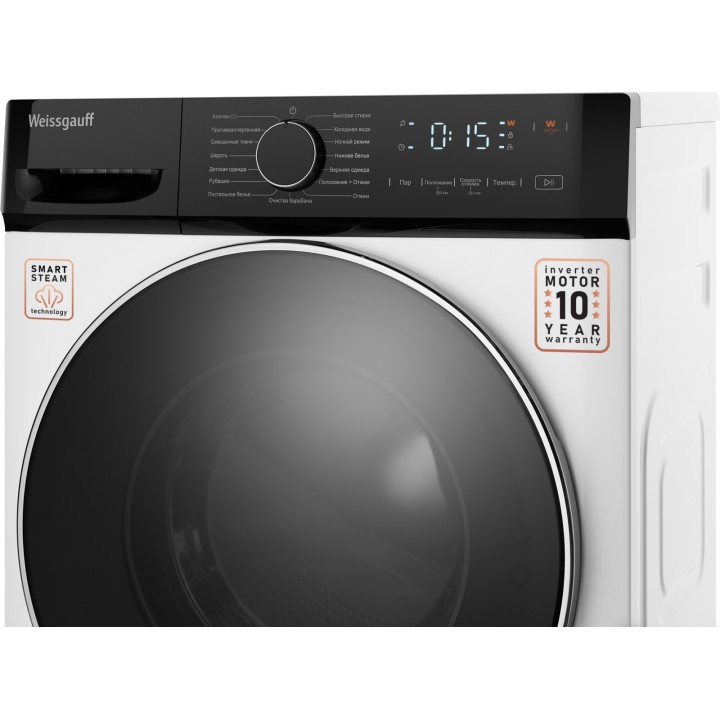 Фото Alt Cтиральная машина с инвертором и паром Weissgauff  WM 4627 Touch Inverter Steam - 19