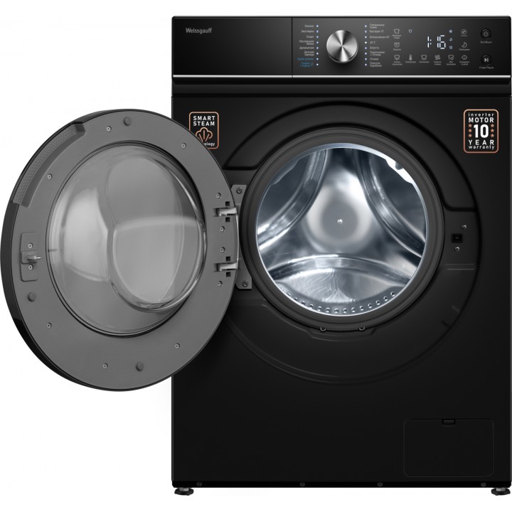 Фото Alt Cтиральная машина с инвертором и паром Weissgauff  WM 47147 DC Inverter Steam Black - 15