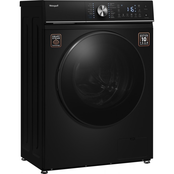 Фото Alt Cтиральная машина с инвертором и паром Weissgauff  WM 47147 DC Inverter Steam Black - 16