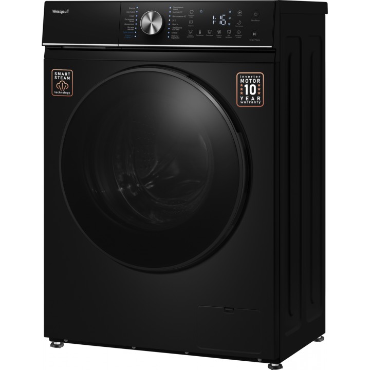 Фото Alt Cтиральная машина с инвертором и паром Weissgauff  WM 47147 DC Inverter Steam Black - 17