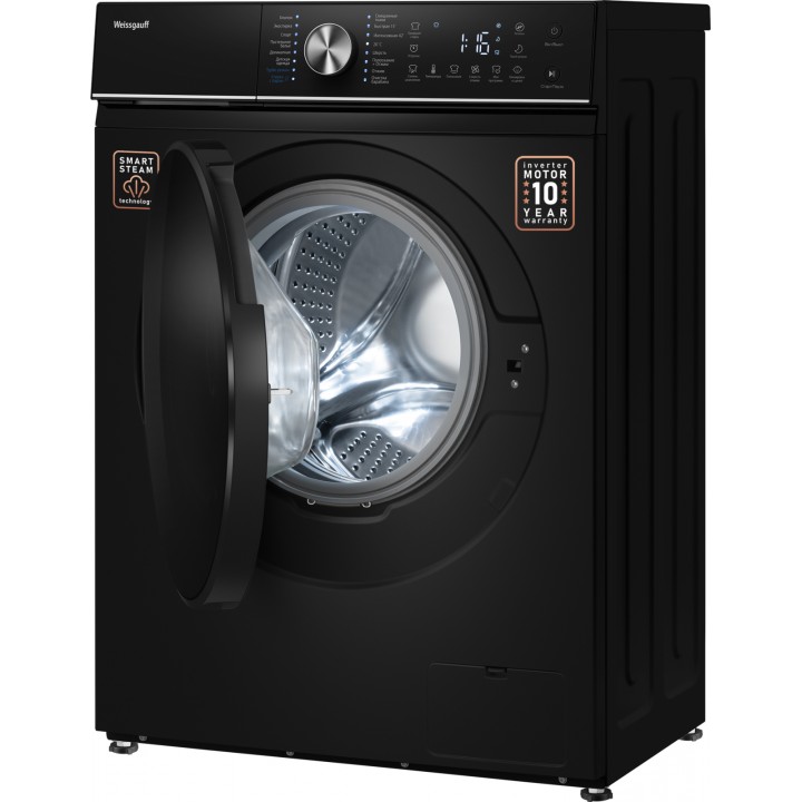 Фото Alt Cтиральная машина с инвертором и паром Weissgauff  WM 47147 DC Inverter Steam Black - 18