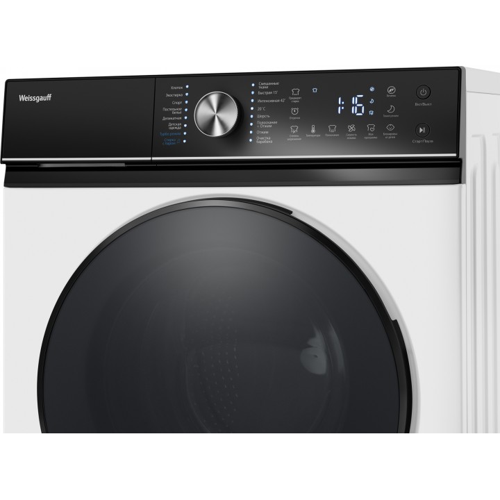 Фото Alt Cтиральная машина с инвертором и паром Weissgauff  WM 47148 DC Inverter Steam - 19