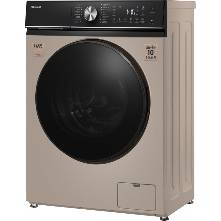 Фото Title Cтиральная машина с инвертором и паром Weissgauff WM 47148 DC Inverter Steam Champagne - 16 Фото Alt Cтиральная машина с инвертором и паром Weissgauff WM 47148 DC Inverter Steam Champagne - 16