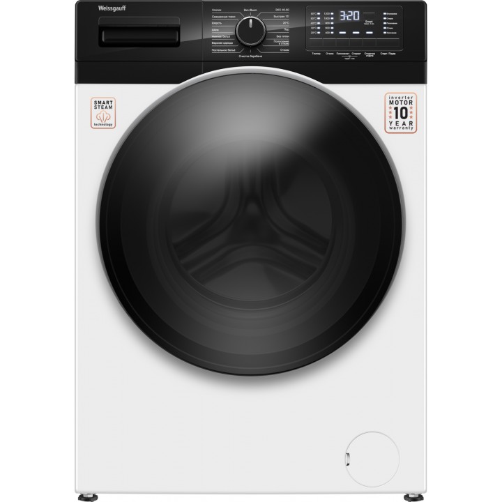 Фото Alt Cтиральная машина с инвертором и паром Weissgauff  WM 61210 DC Inverter Steam - 11