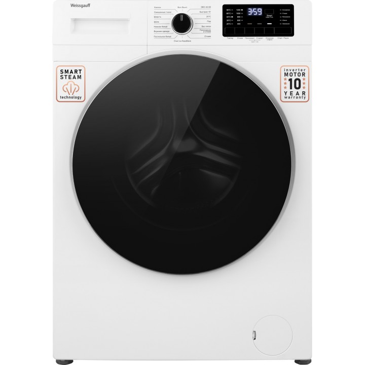 Фото Alt Cтиральная машина с инвертором и паром Weissgauff  WM 61212 DC Inverter Steam - 9