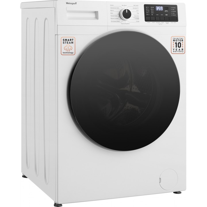 Фото Alt Cтиральная машина с инвертором и паром Weissgauff  WM 61212 DC Inverter Steam - 10