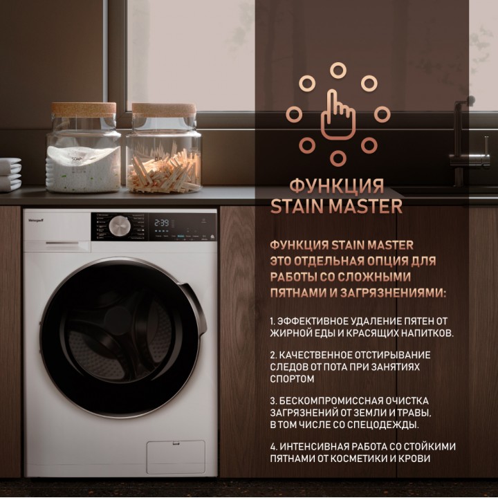 Фото Title Стиральная машина с автодозированием, инвертором и паром Weissgauff WM 56510 Autodose DC Inverter Steam - 6 Фото Alt Стиральная машина с автодозированием, инвертором и паром Weissgauff WM 56510 Autodose DC Inverter Steam - 6