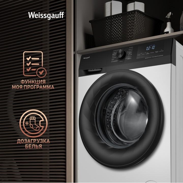Фото Alt Стиральная машина с инвертором и паром Weissgauff  WM 4947 DC Inverter Steam - 7