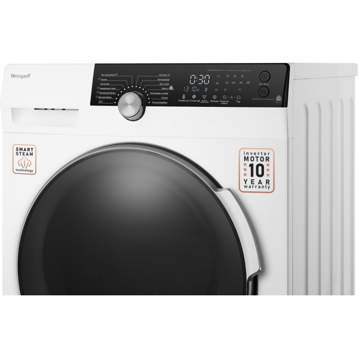 Фото Alt Стиральная машина с инвертором и паром Weissgauff  WM 59412 DC Inverter Steam - 21