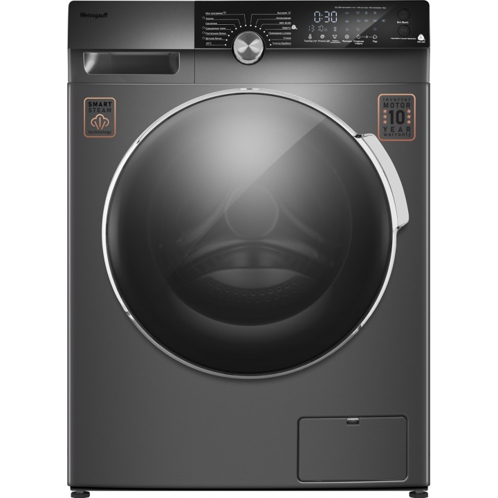 Фото Alt Стиральная машина с инвертором и паром Weissgauff  WM 59412 DC Inverter Steam Silver - 15