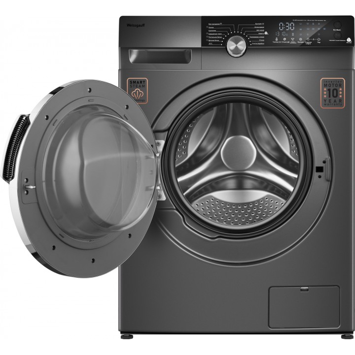 Фото Alt Стиральная машина с инвертором и паром Weissgauff  WM 59412 DC Inverter Steam Silver - 16