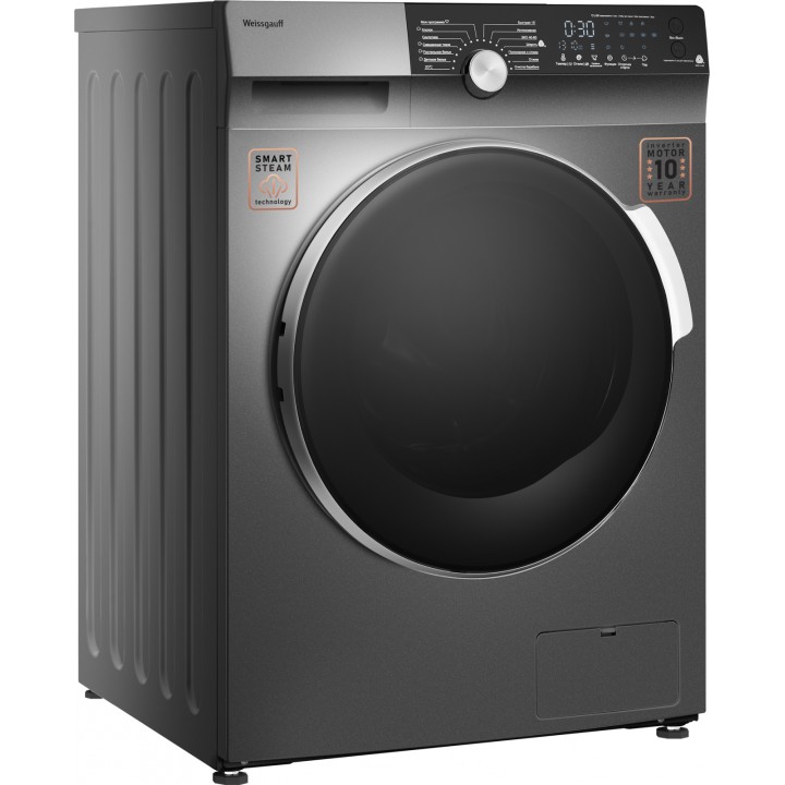 Фото Alt Стиральная машина с инвертором и паром Weissgauff  WM 59412 DC Inverter Steam Silver - 17