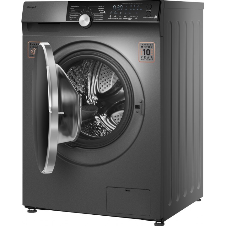 Фото Alt Стиральная машина с инвертором и паром Weissgauff  WM 59412 DC Inverter Steam Silver - 19