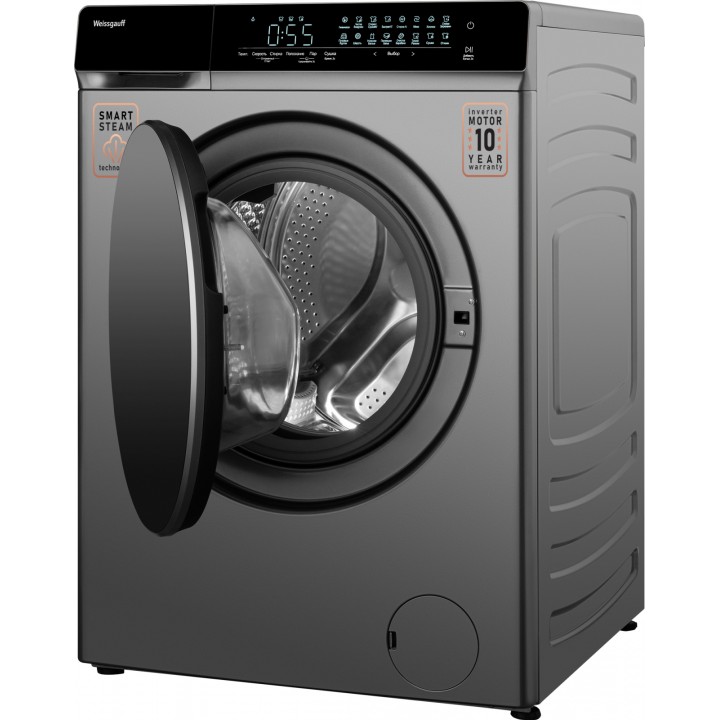 Фото Title Стиральная машина с сушкой, инвертором и паром Weissgauff WMD 888 Touch Inverter Steam Silver - 16 Фото Alt Стиральная машина с сушкой, инвертором и паром Weissgauff WMD 888 Touch Inverter Steam Silver - 16