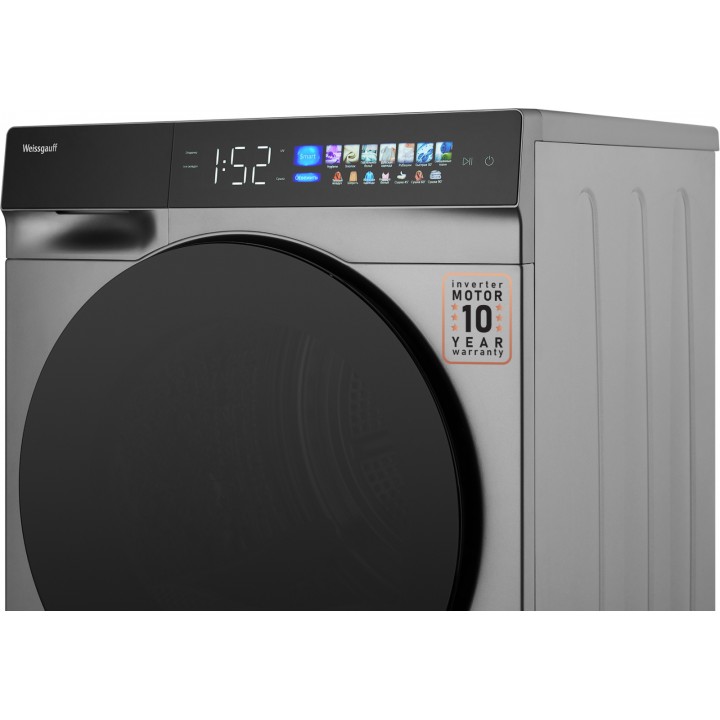 Фото Title Сушильная машина с инвертором и ультрафиолетом Weissgauff WD 998 Heat Pump Full Touch Silver - 17 Фото Alt Сушильная машина с инвертором и ультрафиолетом Weissgauff WD 998 Heat Pump Full Touch Silver - 17