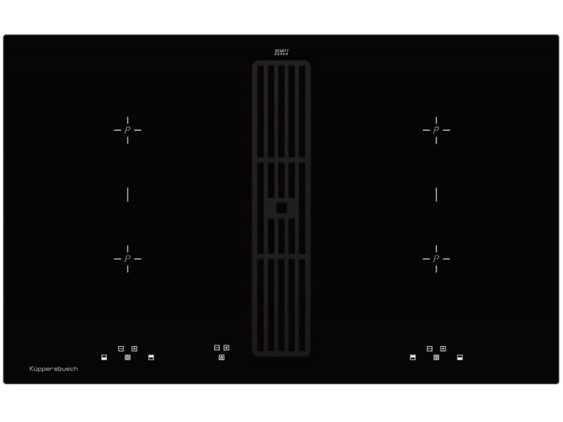 Фото Title Индукционная варочная панель с вытяжкой Kuppersbusch KMI 8500.0 SR Black Velvet Фото Alt Индукционная варочная панель с вытяжкой Kuppersbusch KMI 8500.0 SR Black Velvet