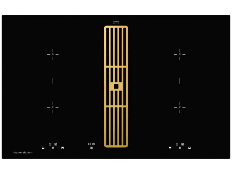 Фото Title Индукционная варочная панель с вытяжкой Kuppersbusch KMI 8500.0 SR Gold Фото Alt Индукционная варочная панель с вытяжкой Kuppersbusch KMI 8500.0 SR Gold