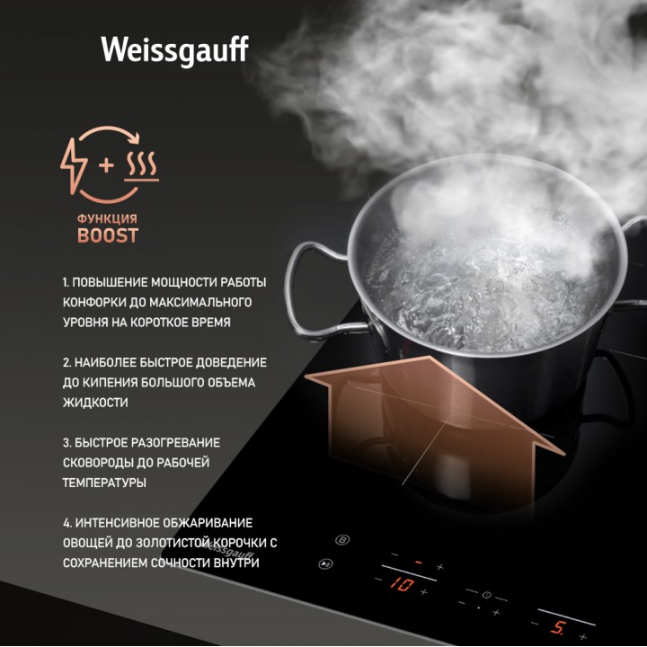 Фото Alt Индукционная варочная панель Weissgauff  HI 430 B - 3