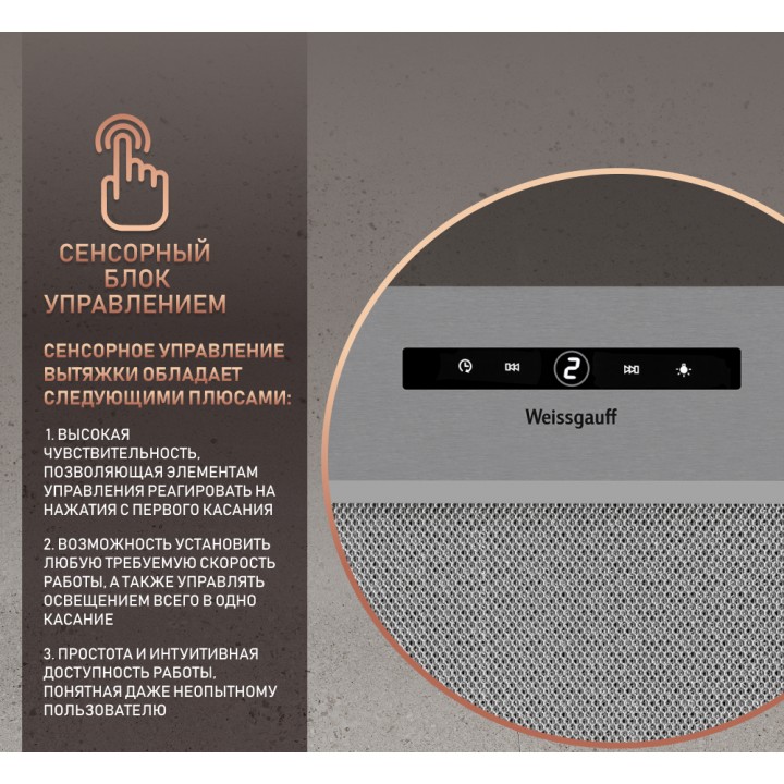 Фото Alt Кухонная встраиваемая вытяжка Weissgauff  BOX 1200 IX - 2