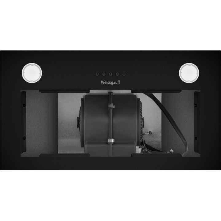 Фото Alt Кухонная встраиваемая вытяжка Weissgauff  Leaf 600 PB Full Black Enamel - 12