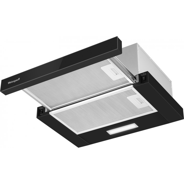 Фото Alt Кухонная встраиваемая вытяжка Weissgauff  TEL 450 Black Glass - 1