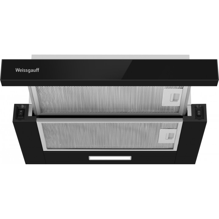 Фото Alt Кухонная встраиваемая вытяжка Weissgauff  TEL 450 Black Glass - 3