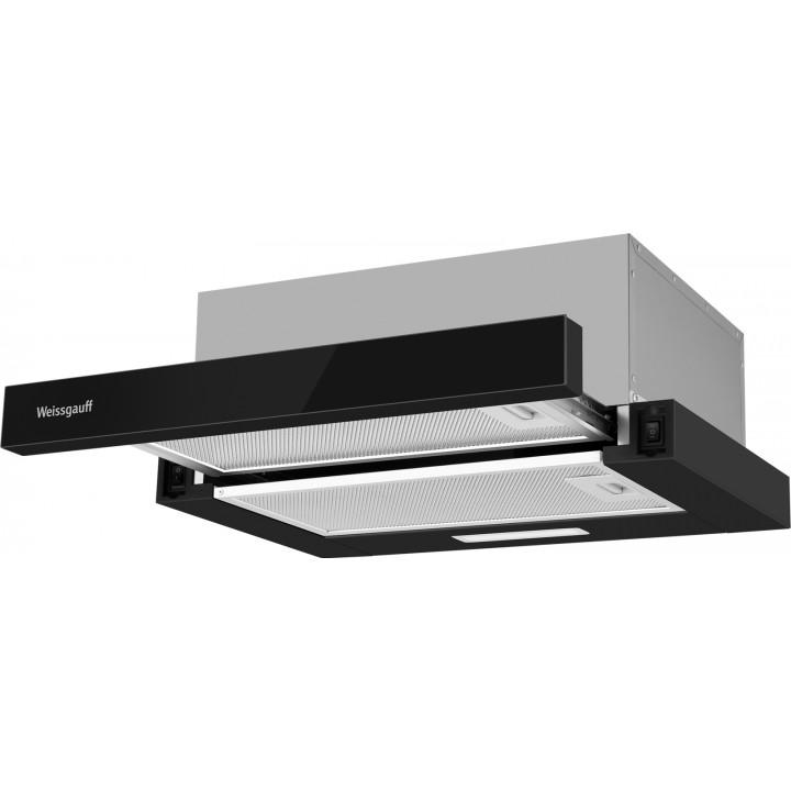 Фото Alt Кухонная встраиваемая вытяжка Weissgauff  TEL 450 Black Glass - 5