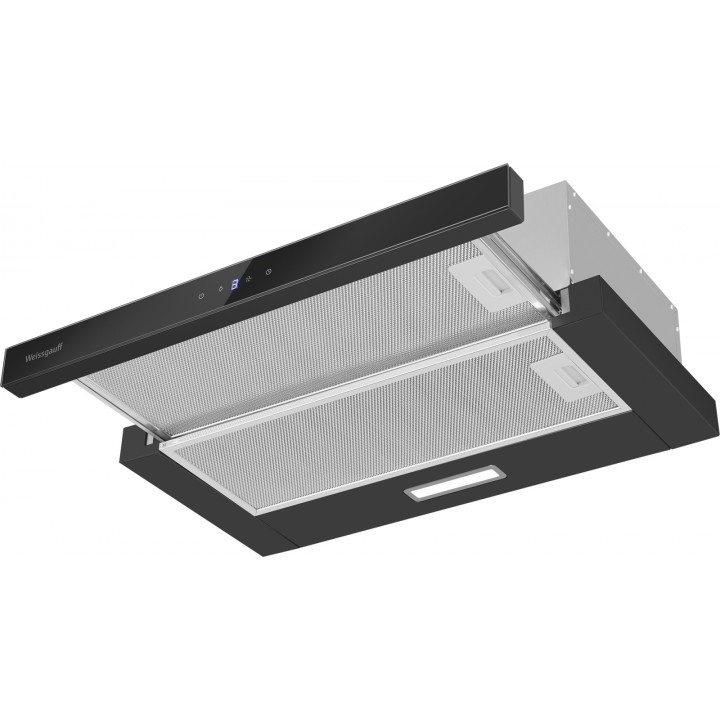 Фото Title Кухонная встраиваемая вытяжка Weissgauff TEL 600 2M Touch Black Glass - 1 Фото Alt Кухонная встраиваемая вытяжка Weissgauff TEL 600 2M Touch Black Glass - 1