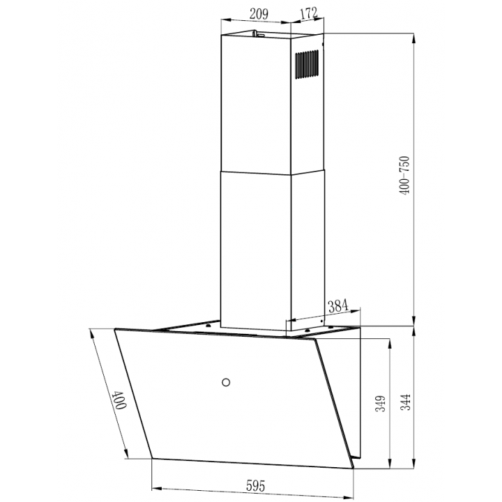Фото Alt Купольная вытяжка c Wi-Fi и инвертором Weissgauff  Alcor TC BL Inverter Wi-Fi - 19