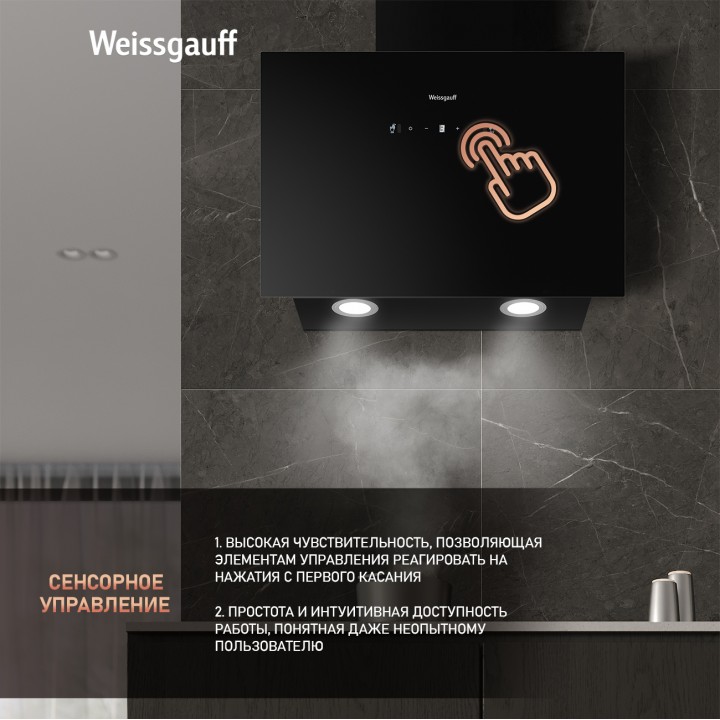 Фото Title Купольная вытяжка Weissgauff TAU 60 TC BL - 4 Фото Alt Купольная вытяжка Weissgauff TAU 60 TC BL - 4