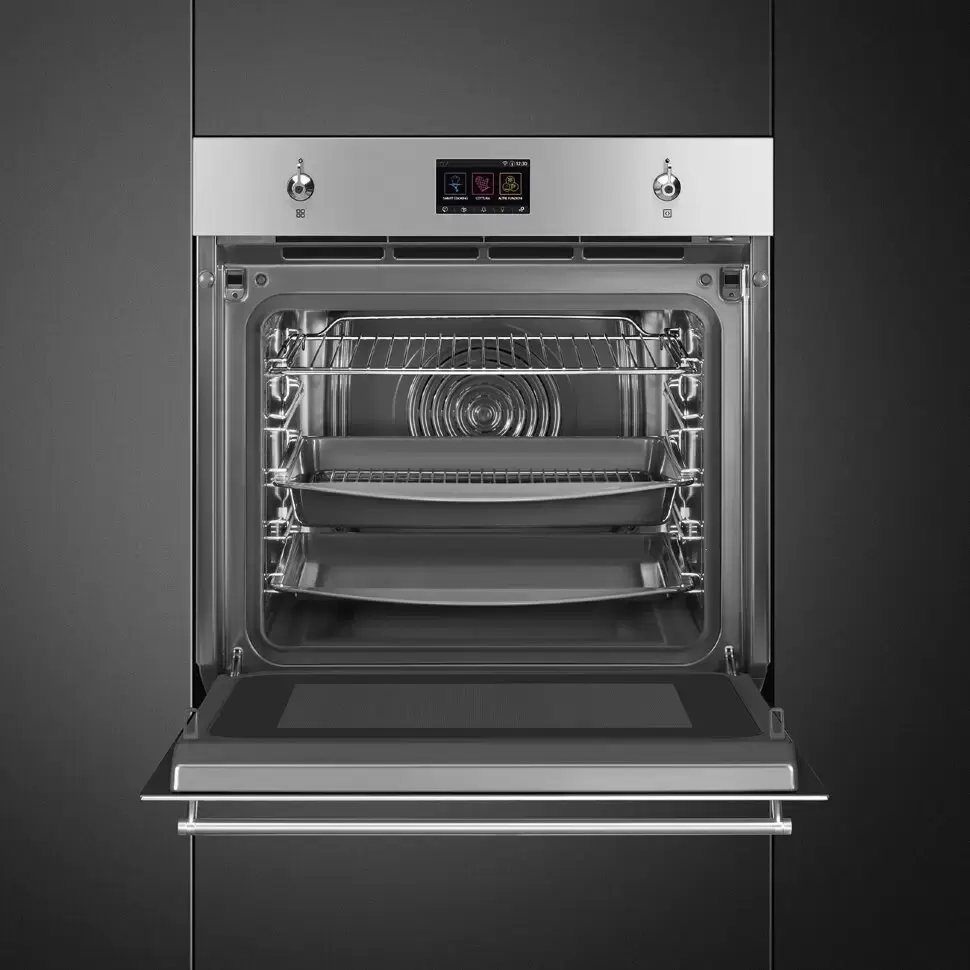 Фото Title Духовой шкаф с паром Smeg SO6303APX - 4 Фото Alt Духовой шкаф с паром Smeg SO6303APX - 4