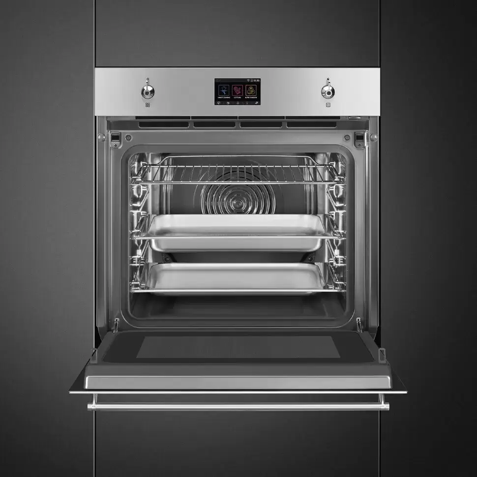 Фото Title Духовой шкаф с паром Smeg SO6303APX - 6 Фото Alt Духовой шкаф с паром Smeg SO6303APX - 6