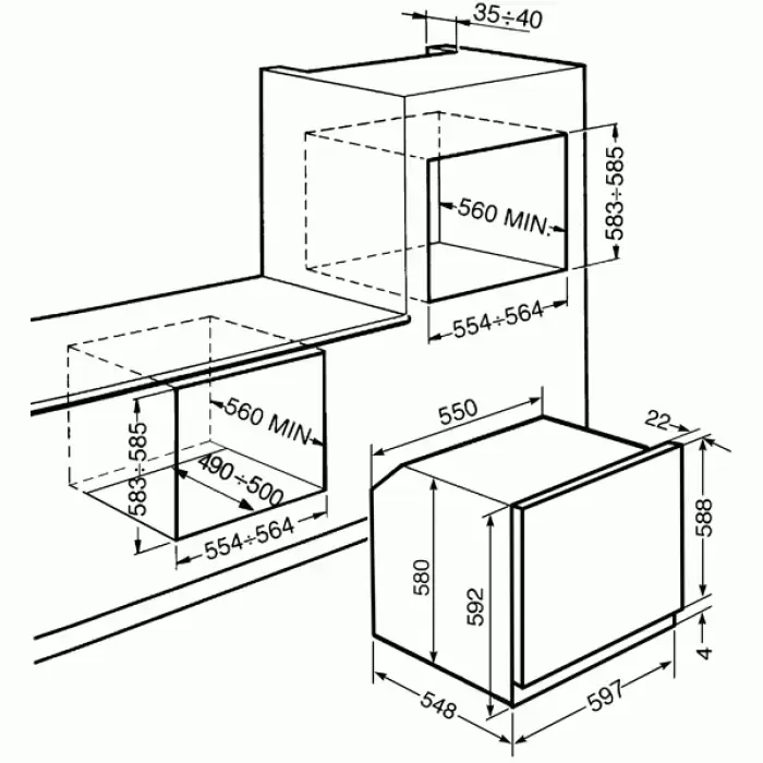 Фото Title Духовой шкаф Smeg SFP805AO - 5 Фото Alt Духовой шкаф Smeg SFP805AO - 5