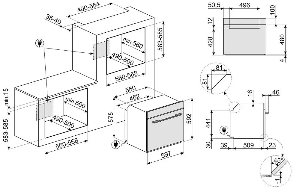 Фото Title Духовой шкаф Smeg SOP6102S2PG - 4 Фото Alt Духовой шкаф Smeg SOP6102S2PG - 4