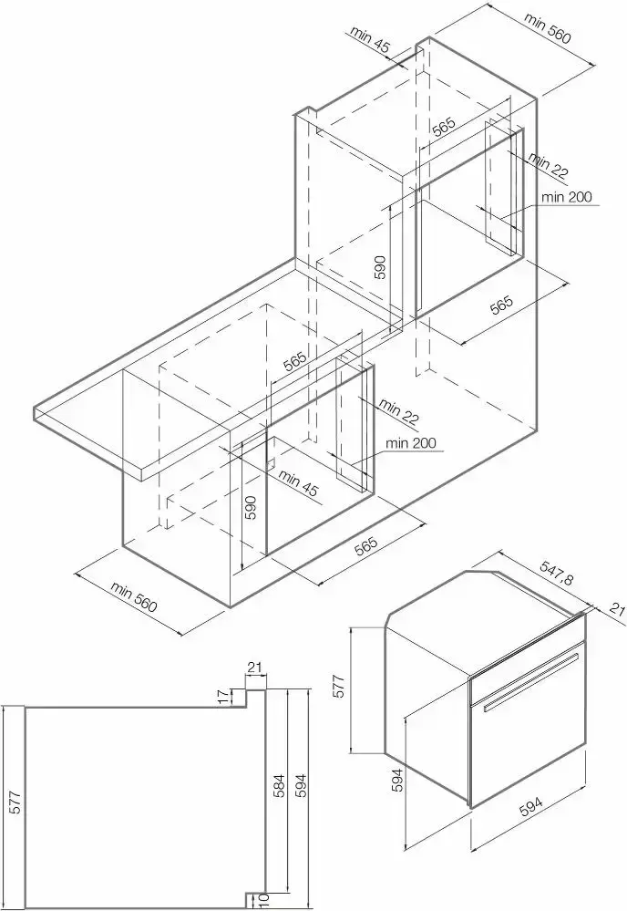 Фото Title Электрический духовой шкаф Graude BM 60.3 E - 3 Фото Alt Электрический духовой шкаф Graude BM 60.3 E - 3