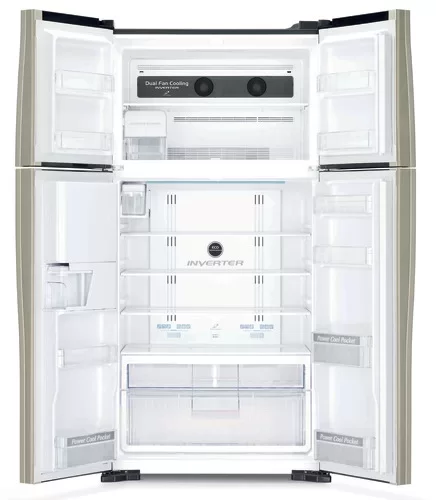 Фото Title Холодильник Hitachi R-W722FPU1X GGL бежево-золотистое стекло - 2 Фото Alt Холодильник Hitachi R-W722FPU1X GGL бежево-золотистое стекло - 2