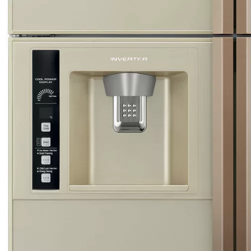 Фото Title Холодильник Hitachi R-W722FPU1X GGL бежево-золотистое стекло - 3 Фото Alt Холодильник Hitachi R-W722FPU1X GGL бежево-золотистое стекло - 3